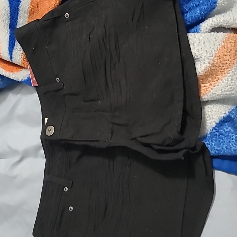 Black Jean shorts